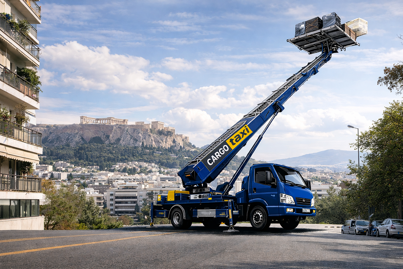 Ανυψωτικό μετακόμισης CargoTaxi Lift στην Αθήνα